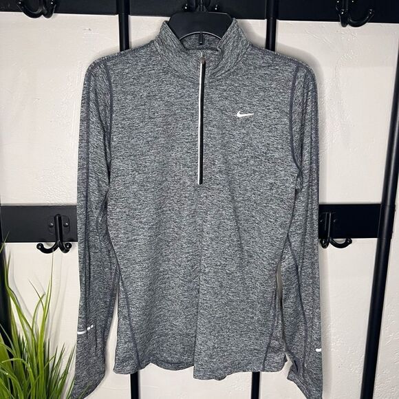 Nike run dri-fit long sleeve shirt grey size medium - Picture 4 of 15